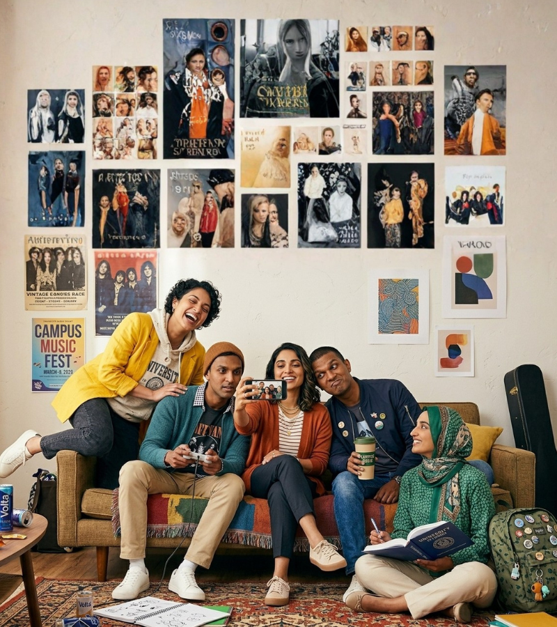 Students studying with IIAS